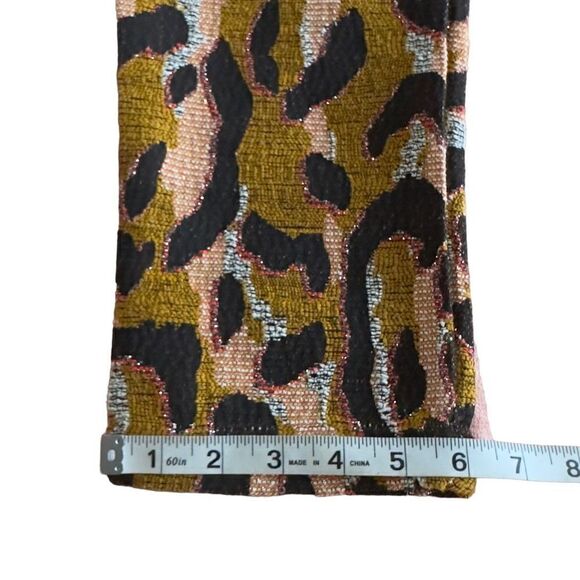 Anthropologie 34N 118W Leopard Trousers Animal Print Pants size 4 - Picture 10 of 16